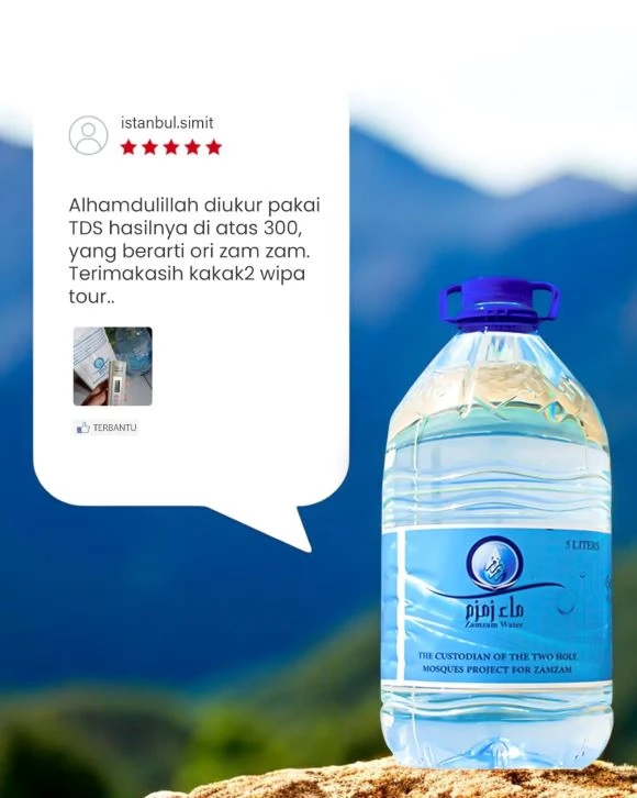 Air Zamzam Original Impor Saudi Ready Stock Terdekat